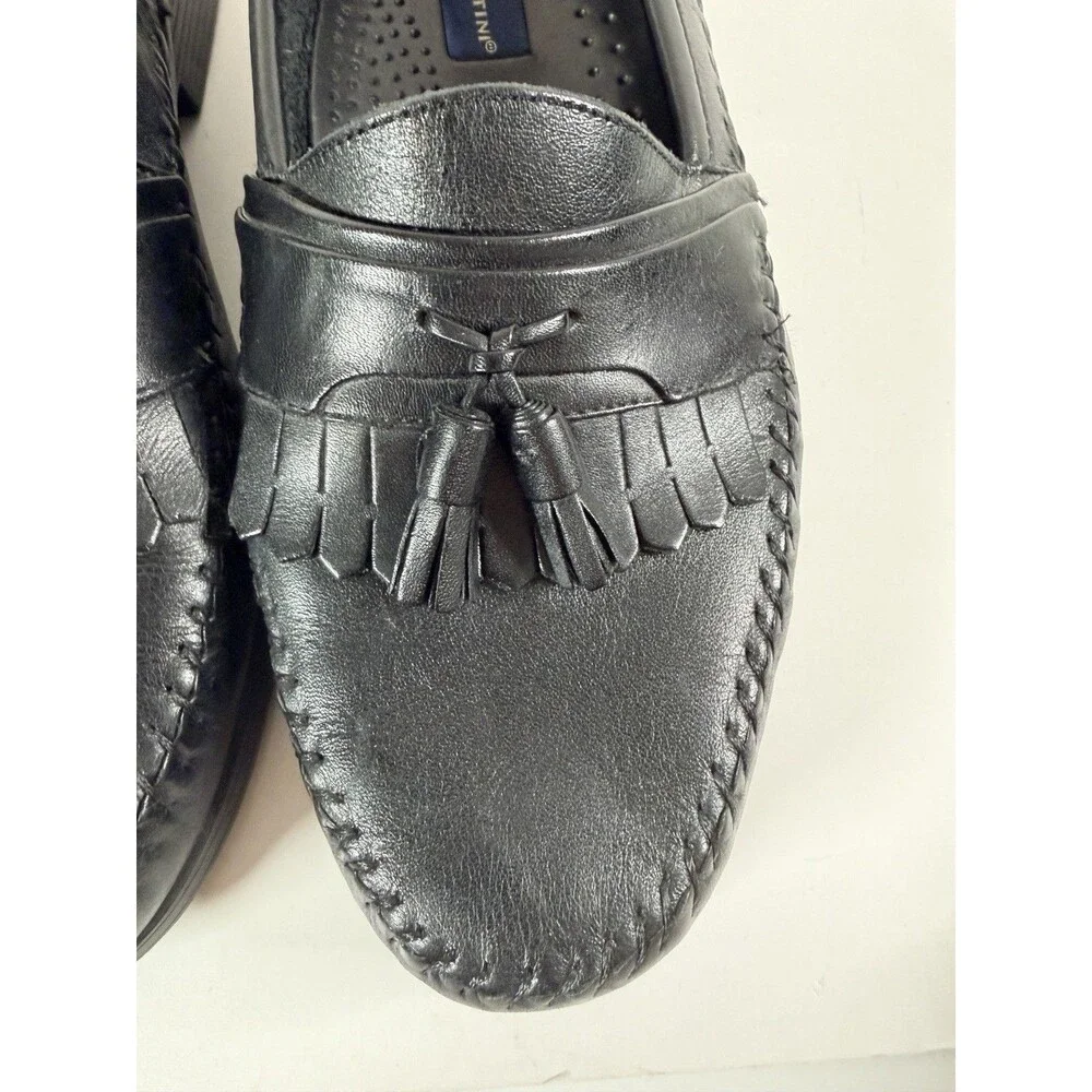 Giorgio Brutini Milan Men's Loafer Shoes Size 11 Black Leather Tassel Kilti